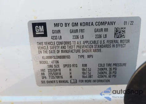 2022 Buick Encore Gx Fwd Essence z USA, uszkodzony, nr VIN KL4MMFSL0NB088103